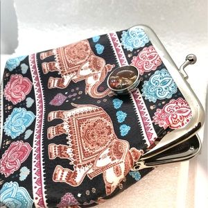 Elephant coin purse with handmade 20mm snap